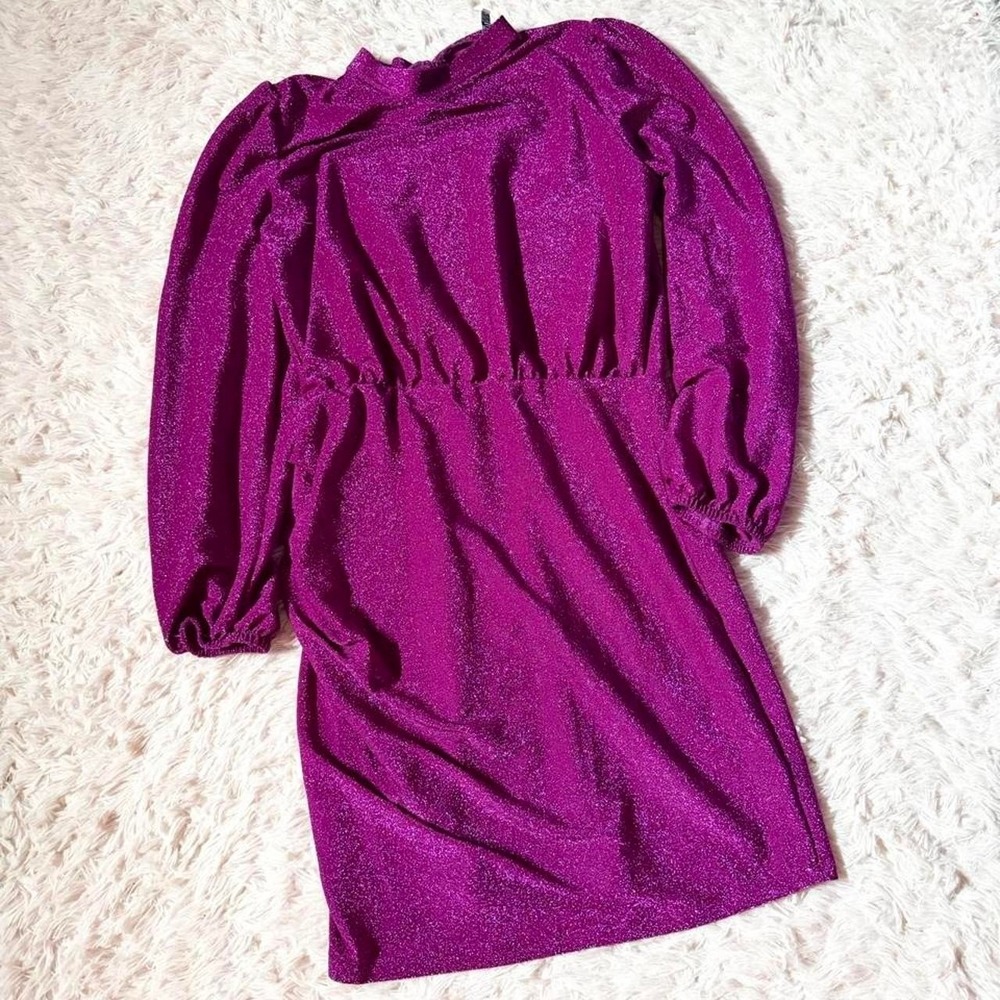 Retro 80s‎ Glam Inspired Colorful Bold Modest Dress Womens XL Sparkle Birthday